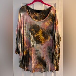 Karen Kane Multicolor Tie-Dye Shirt